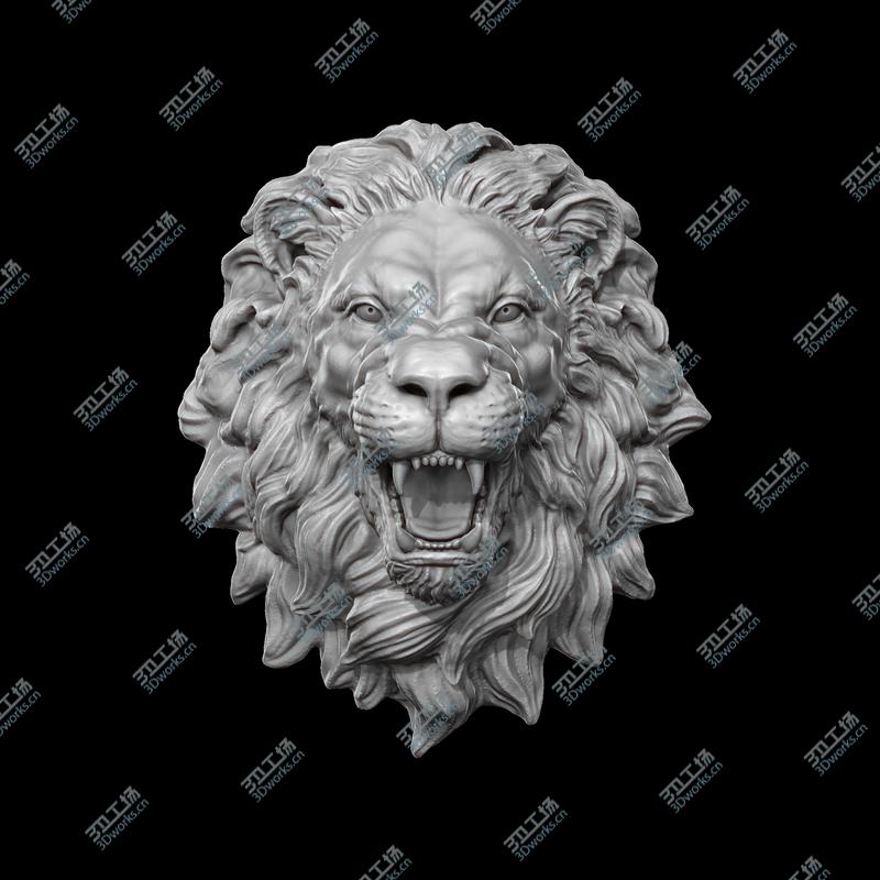 images/goods_img/20210319/Lion Head Statue 3D/2.jpg